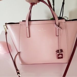Kate Spade ♠️ Large Loryn Pink/mauve/raspberry tote wkru3034 leather
